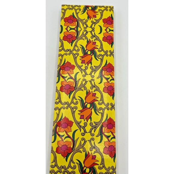 Vintage Retro Bright Yellow/Red/Orange Post-It Note Notebook W/Pencil Japan - Picture 4 of 9